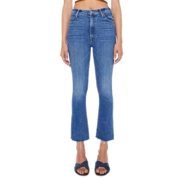 MOTHER Classic Blue Cropped Jeans - Picture 1 of 7
